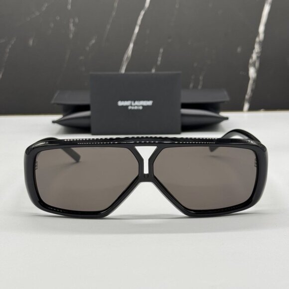 NEW SAINT LAURENT SL569Y 001 WOMEN BLACK SUNGLASSES SAINT LAURENT SL 569 - Picture 3 of 12